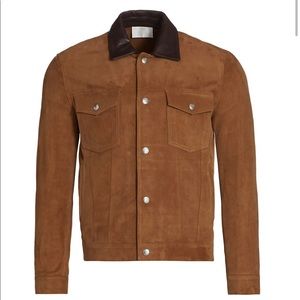 7 For All Mankind Suede Trucker Jacket